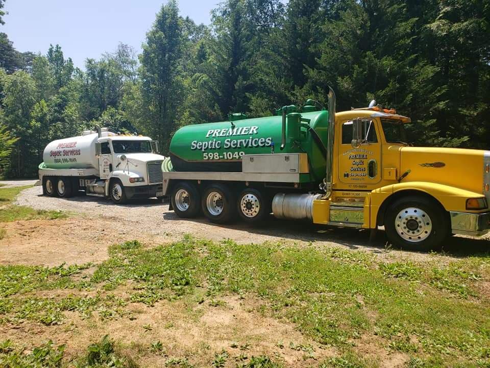 shined septic tank truck
